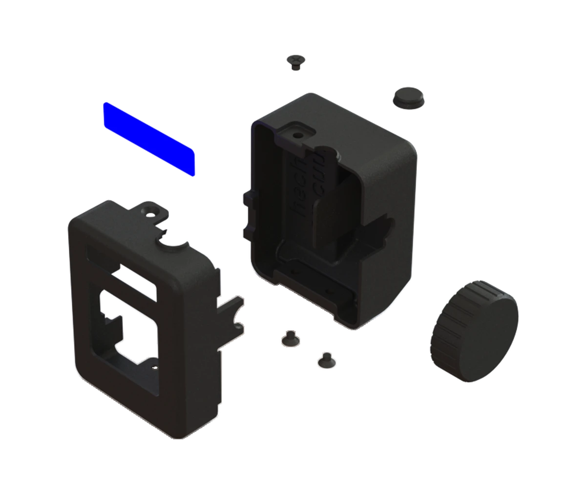 Exploded view of the Pomo Tasky assembly
